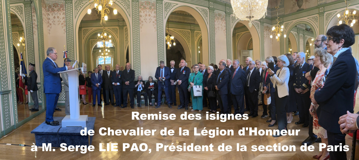 Le président Lie Pao au micro