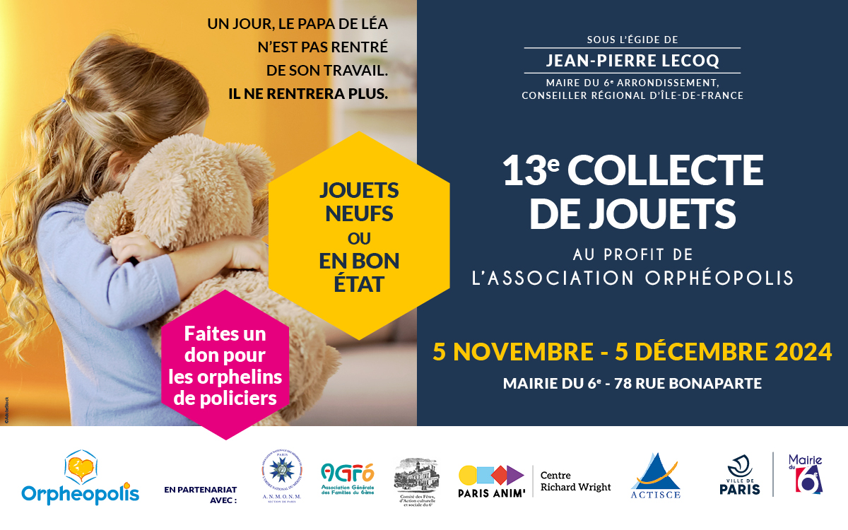 Participez à la 13ᵉ collecte de jouets au profit de l’association Orphéopolis