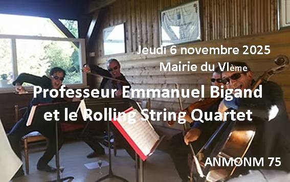 Professeur Emmanuel Bigand et le Rolling String Quartet Professeur Emmanuel Bigand et le Rolling String Quartet