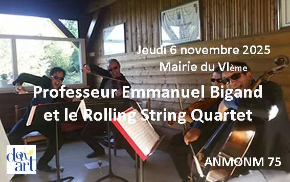 Professeur Emmanuel Bigand et le Rolling String Quartet